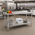 Thumbnail image #2 for Eagle Deluxe Series Stainless Steel Work Table with Rear Upturn and Adjustable Undershelf, 72-Inch x 24-Inch