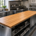 Thumbnail image #2 for John Boos Appalachian Red Oak Blended Edge Grain Kitchen Countertop, 132 x 25 x 1-1/2 Inch, Oil Finish