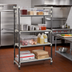 Thumbnail image #2 for Cambro Camshelving Elements XTRA High Density Top Rail Stationary Starter Unit, 18 x 60 x 81, 4-Shelf Vented, Speckled Gray