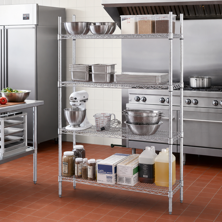Product image #2 for Advance Tabco Special Value Series Heavy Duty Chrome Plated Wire Shelf, 42 Inch W x 24 Inch D