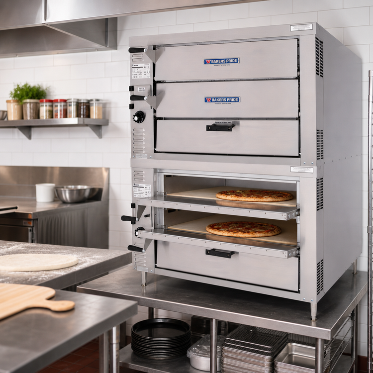 Product image #2 for Bakers Pride HearthBake Series GP62 Countertop Gas Pizza/Bake Oven, 4 Baking Chambers, 90,000 BTU