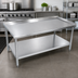 Thumbnail image #2 for BK Resources SVET-4830 49-Inch x 30-Inch Stainless Steel Equipment Stand with Adjustable Undershelf and 2-Inch Riser
