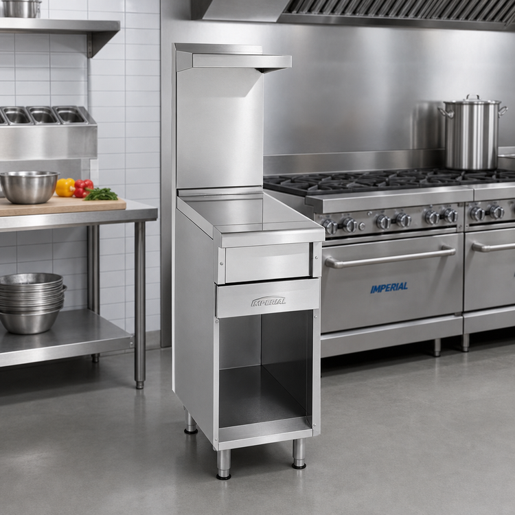 Product image #2 for Imperial Pro Series 36-Inch Stainless Steel Range Match Spreader Cabinet with Open Cabinet Base and Bottom Shelf