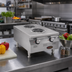 Thumbnail image #2 for RedHots Chef Line 18-Inch Countertop Electric Hotplate with 2 Burners, Infinite Controls, 208V