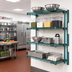 Thumbnail image #2 for EagleGard 4-Tier Add-On Wire Shelving Unit, 30 x 24 x 63 Inches, Blue-Green Hybrid Epoxy Finish