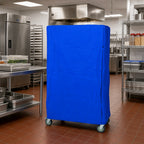 Thumbnail image #2 for Quantum CC184863BNV Blue 400 Denier Nylon Wire Cart Cover, 18 x 48 x 63 Inches, with Velcro Flap