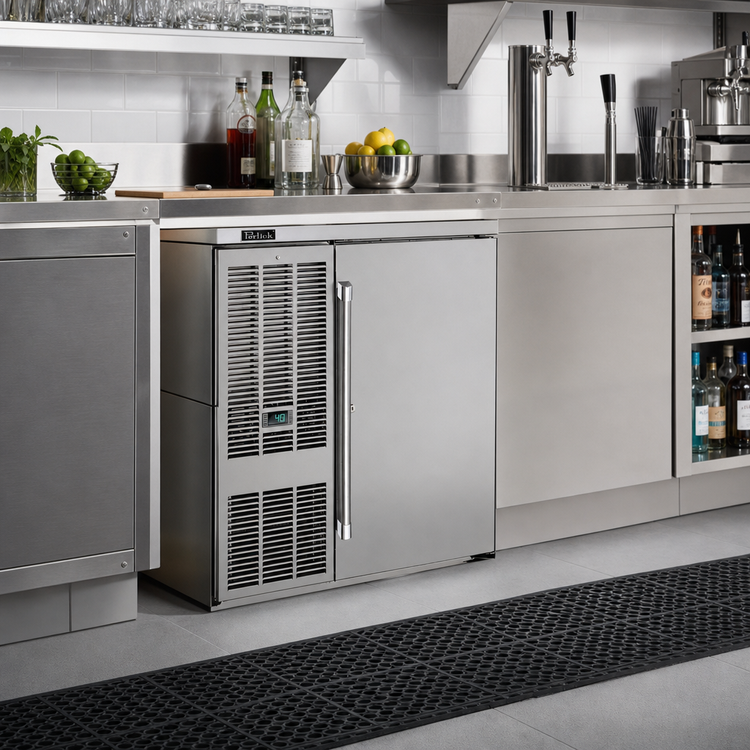 Product image #3 for Perlick BBSN32 1-Door Narrow Back Bar Refrigerator Cabinet, 6.0 Cu. Ft., Self-Contained