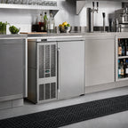 Thumbnail image #3 for Perlick Corporation BBSN32 1-Door Narrow Back Bar Refrigerator, 6.0 Cu. Ft., Self-Contained, 32-Inch Wide, Black with Stainless Steel Top