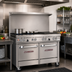 Thumbnail image #2 for Southbend Ultimate 48-Inch Commercial Gas Range with 8 Burners, Convection Oven, and Cabinet Base