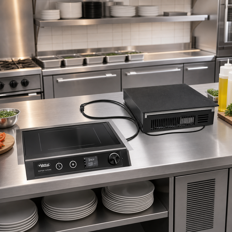 Product image #2 for Hatco Rapide Cuisine Drop-In Countertop Single Burner Induction Cooktop with TFT Digital Controls