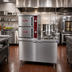 Thumbnail image #2 for Crown DCX-2-10 Two Compartment Direct Steam Convection Steamer with 10 Gallon Kettle