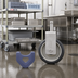 Thumbnail image #2 for MetroMax Cart-Washable 5-Inch Rigid Stem Caster, 304 Stainless Steel, Polyurethane Tread, 300 lb Capacity