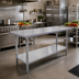 Thumbnail image #2 for 84-Inch x 24-Inch Stainless Steel Work Table with Undershelf