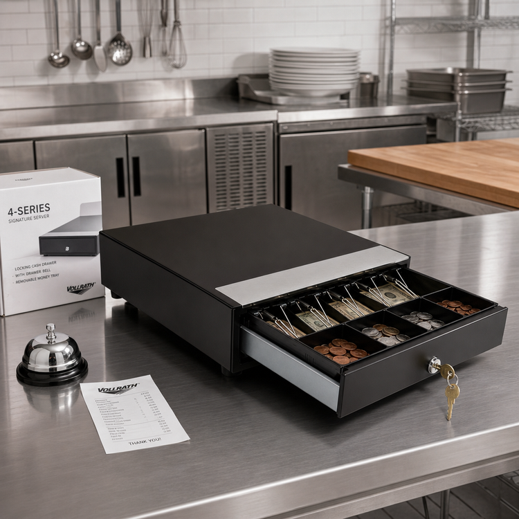 Product image #2 for Vollrath 4-Series Signature Server Locking Cash Drawer with Drawer Bell and Removable Money Tray