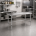Thumbnail image #2 for Sapphire 60-Inch x 14-Inch Stainless Steel Flat Top Work Table with Open Base