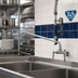 Thumbnail image #2 for T&S Brass Add-On Faucet for Pre-Rinse Units with 12-Inch Swing Nozzle, 3/8-Inch NPT