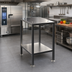 Thumbnail image #1 for Alto-Shaam CTX Stainless Steel Equipment Stand with Seismic Feet and Lower Shelf