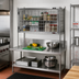 Thumbnail image #2 for Eagle Group 60-Inch W x 24-Inch D Stainless Steel Security Enclosure Kit with Flip-Up Door