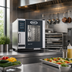 Thumbnail image #2 for UNOX CHEFTOP MIND.Maps Plus Compact Countertop Electric Combi Oven, 5 GN 1/1, Left-to-Right Door