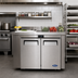 Thumbnail image #3 for Atosa Two-Section Undercounter Reach-In Freezer, 8.7 Cu. Ft., Solid Doors