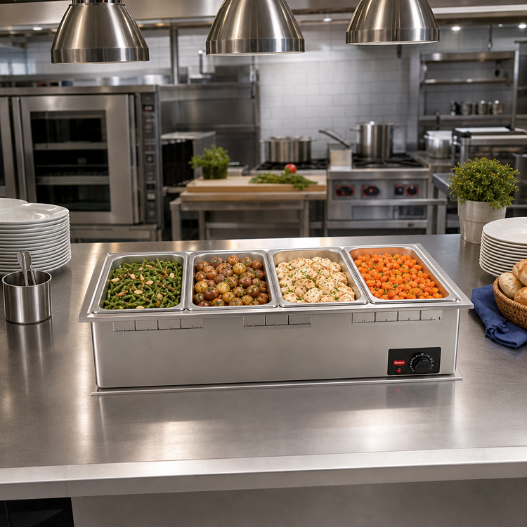 Product image #2 for Hatco Drop-In Rectangular 4/3-Size Heated Well, Non-Insulated, Low Watt, Infinite Control
