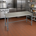Thumbnail image #2 for Eagle Group Deluxe Series 60-Inch x 24-Inch Stainless Steel Flat Top Work Table with Galvanized Base
