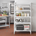 Thumbnail image #3 for Cambro Camshelving Premium 18 x 30 x 64 Inch 4-Tier Solid Stationary Starter Shelving Unit