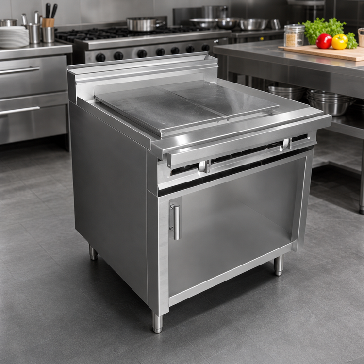 Product image #2 for Titan JTRH-18IP 18 Inch Cabinet Base Gas Plancha Top Range