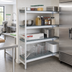 Thumbnail image #2 for Fermostock 4-Tier Corner Expansion Shelving Kit, 31W x 18D x 71H, Gray