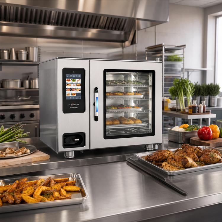 Product image #2 for Alto-Shaam Prodigi Pro Gas Boilerless Countertop Combi Oven/Steamer, Wi-Fi Controls, 7 Sheet Pan / 16 Hotel Pan Capacity