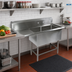 Thumbnail image #2 for John Boos Pro-Bowl 2-Compartment Stainless Steel Sink with Left Drainboard, 30 x 24 x 12 Inch Bowls