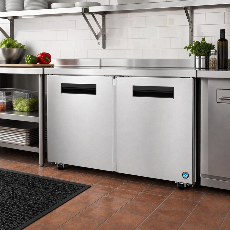Product image #2 for Hoshizaki Steelheart UR48B-LP 48-Inch Low Profile Two-Door Undercounter Refrigerator
