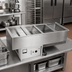 Thumbnail image #2 for Atlas Metal WCM-HP-X-3 3-Pan Hot/Cold Drop-In Food Well with Remote Refrigeration