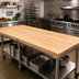 Thumbnail image #2 for John Boos Boos Block 144 x 48 x 1-3/4 Inch Edge Grain Maple Kitchen Countertop, Oil Finish