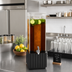 Thumbnail image #2 for Cal-Mil Brooklyn Ribbed Square Ice Beverage Dispenser, 3 Gallon Polycarbonate Tank