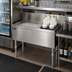 Thumbnail image #2 for Advance Tabco Prestige Stainless Steel Underbar Ice Chest with Right-Side Bottle Storage Rack