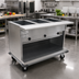 Thumbnail image #2 for Spec-Master PHT4OB-240 Portable Electric Hot Food Table with 4 Wells
