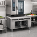 Thumbnail image #2 for RATIONAL Height-Adjustable Equipment Stand with Pull-Out Shelves and 12 x 20 Pan Rails for Size 2-S