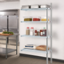 Thumbnail image #2 for EAGLEbrite 4-Tier Add-On Wire Shelving Unit, 36 x 18 x 74 Inches, Zinc Finish