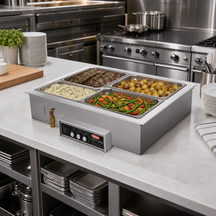 Product image #2 for Hatco Drop-In Modular/Ganged Heated Well, 4 Full-Size Pan Capacity, Insulated