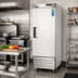 Thumbnail image #2 for Everest Refrigeration EBWF1 One-Section Reach-In Freezer, 23 Cu. Ft., Bottom-Mounted Self-Contained, Stainless Steel