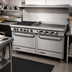 Thumbnail image #2 for Southbend S-Series 60-Inch Commercial Gas Range with 4 Open Burners, 36-Inch Griddle, and 2 Cabinet Bases
