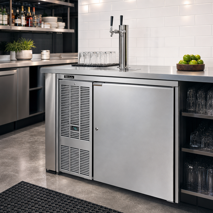 Product image #3 for Perlick DDS36 36-Inch Self-Contained Direct Draw Beer Dispenser, Single Door, 1 Half Barrel