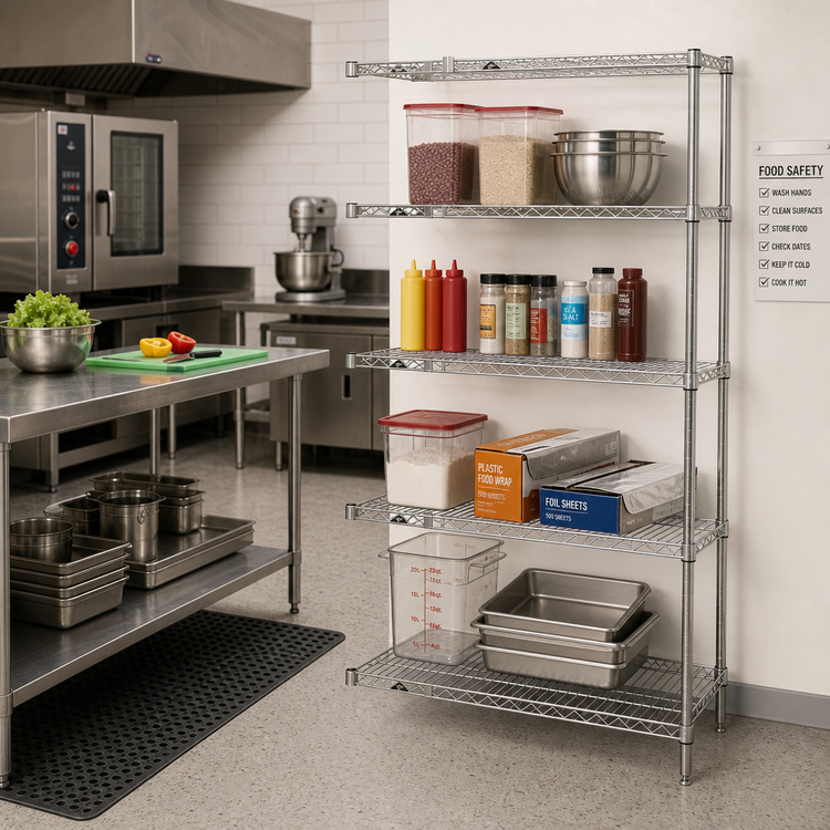 Product image #2 for Metro Super Erecta Chrome-Plated Add-On Wire Shelving Unit, 24 x 21 x 63 Inches, 4 Shelves