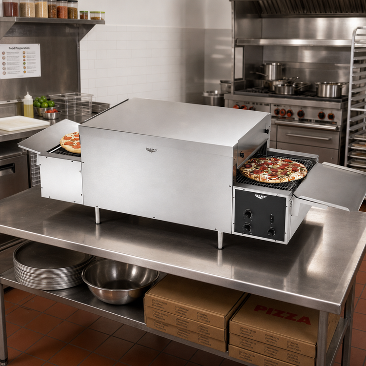 Product image #2 for Countertop Single-Deck Conveyor Pizza Oven, 68-Inch Wide, 208V