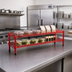 Thumbnail image #2 for Eagle Group QuadTruss 2-Tier Wire Cantilevered Front Case Merchandise Shelving Unit, 42W x 14D x 14H, Red Epoxy