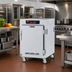 Thumbnail image #2 for Metro C5 8 Series 1/2 Height Mobile Controlled Temperature Heated Holding Cabinet with Solid Doors and Universal Wire Slides
