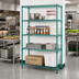 Thumbnail image #2 for 4-Tier Stationary Wire Shelving Starter Unit, 48 x 18 x 74 Inches