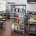 Thumbnail image #2 for Millenia Mobile Polymer Shelving Starter Unit with 4 Open Grid Shelves
