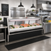 Thumbnail image #2 for Howard-McCray 34E Series Remote Refrigerated Fish/Poultry Service Case, 52-1/2 Inch Endless Design, LED, Black Exterior/White Interior